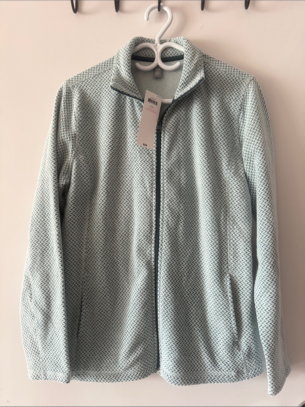 NWT Joe Fresh Mint Chevron Full-Zip Utility Jacket